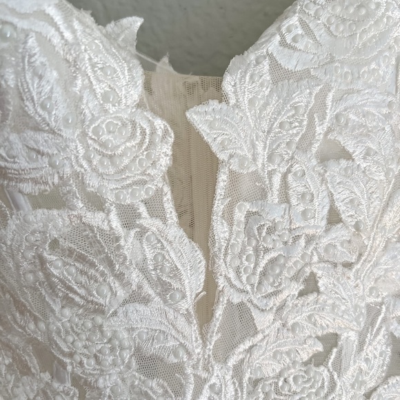 Precious Romance White Embroidered Off-the-Shoulder Maxi Dress - Picture 9 of 11